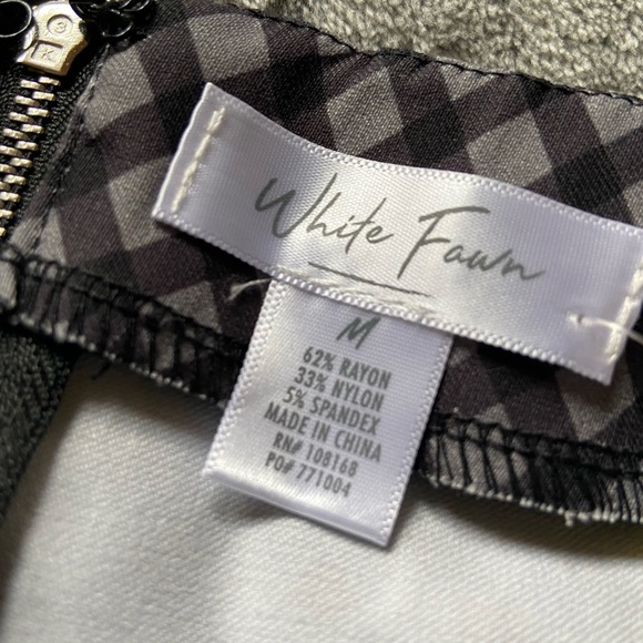 Tillys White Fawn skirt NWT - Girls - Gingham print - Picture 3 of 4